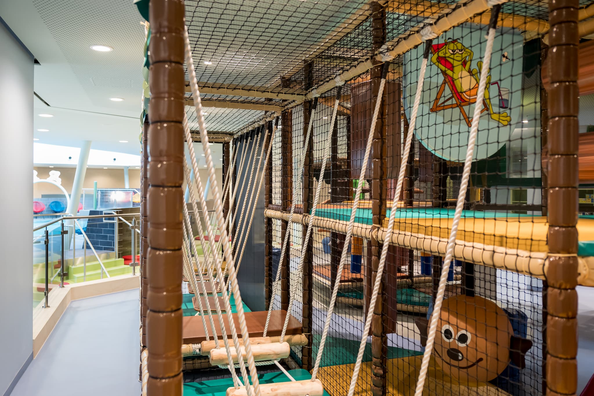 Kletterpark für Kinder im Wellnesshotel im Aqua Dome
